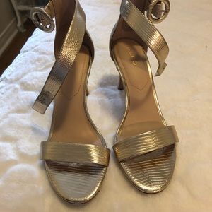 Aldo gold heels